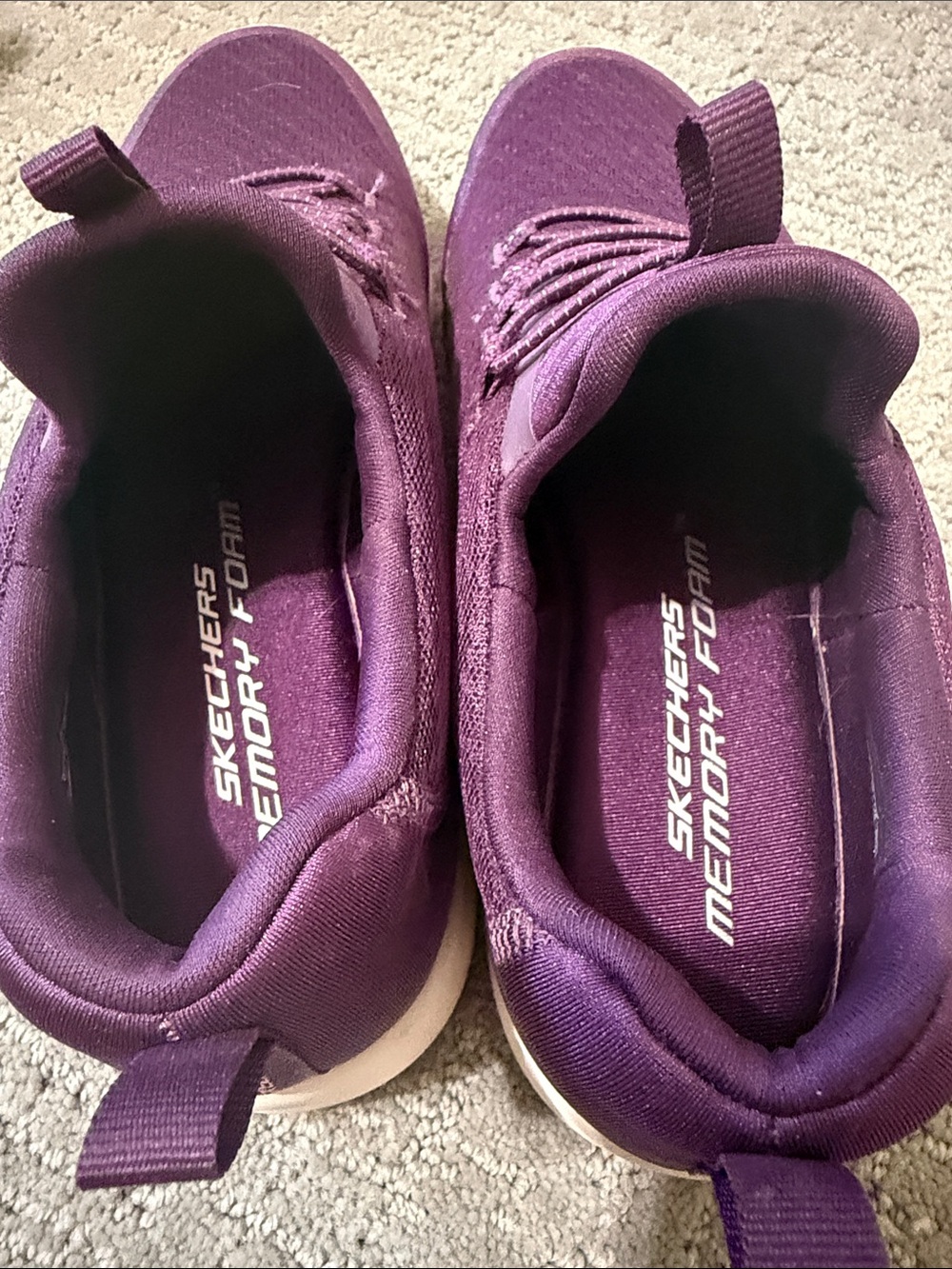 Skechers Women's Slip-On Athletic Sneakers - Plum Purple - Picture 2 of 5
